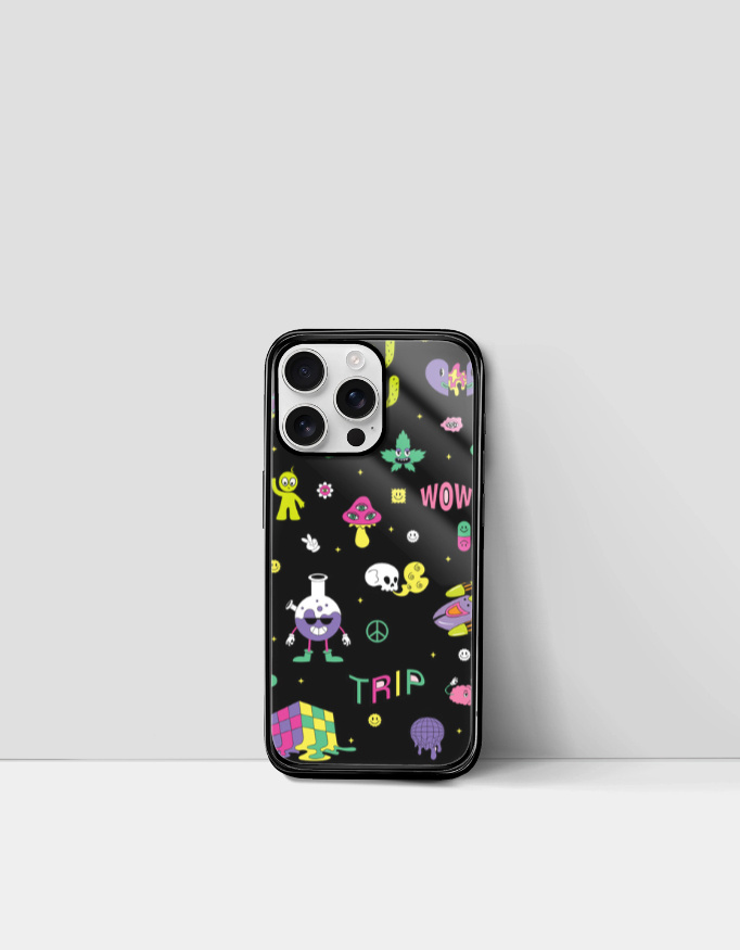 Doodle Trippy iPhone Case - Image 2