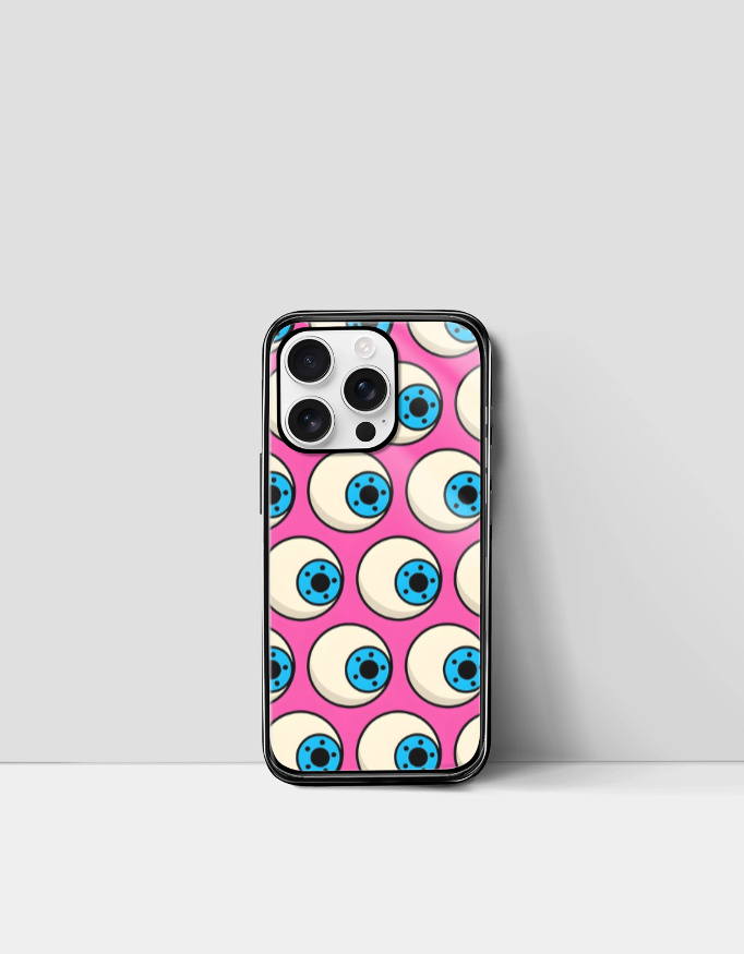 Eyeball Print Groovy iPhone Case