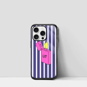 Lit Up Stripe Trippy iPhone Case