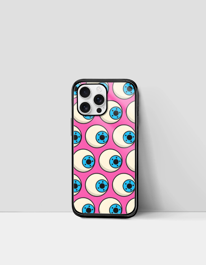 Eyeball Print Groovy iPhone Case - Image 2