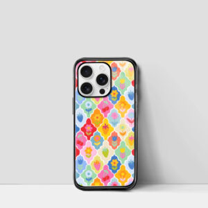 Floral Pattern Groovy iPhone Case
