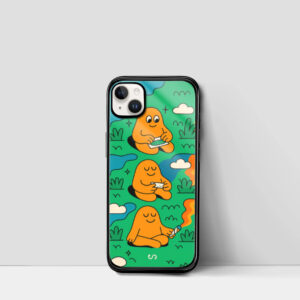 Trippy Character IPhone Glass Case