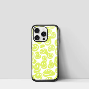 Neon Emoji Groovy iPhone Case