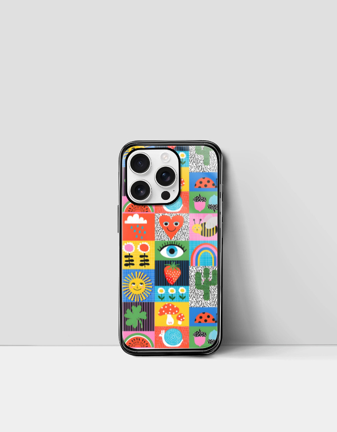 Retro Print Trippy iPhone Case