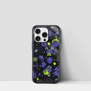 Alien Doodle Trippy iPhone Case