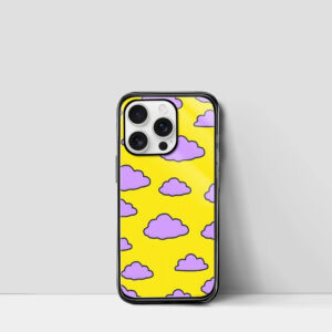 Purple Cloud Groovy iPhone Case