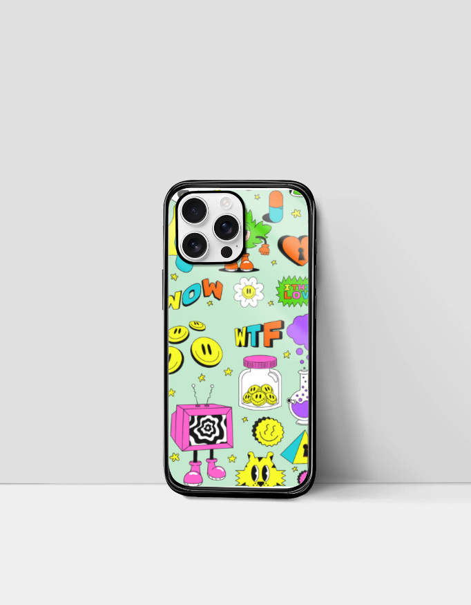 Stripe Print Trippy iPhone Case - Image 3
