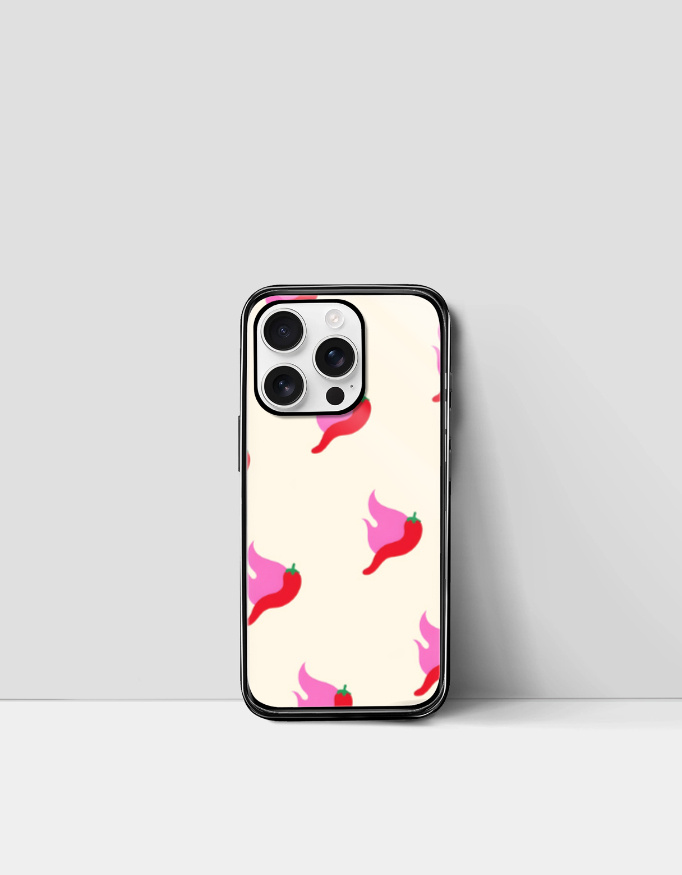 Mirchi Print Groovy iPhone Case"